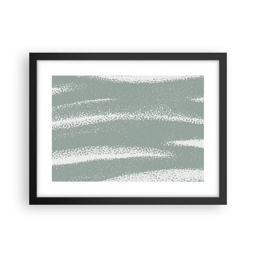 Poster în ramă neagră - Abstracție în stil de iarnă - 40x30 cm
