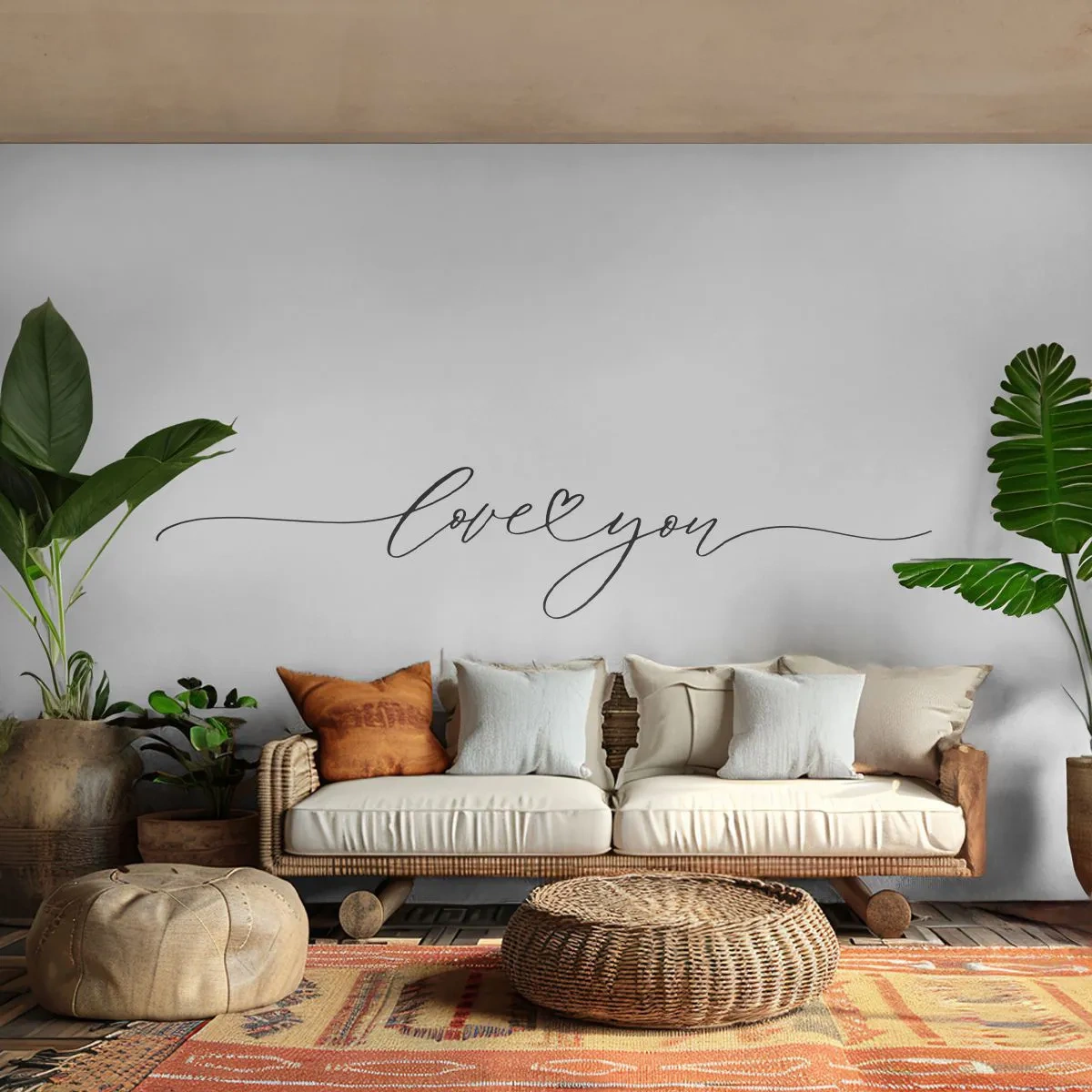 Tapet Standard Eco - Negru pe alb - Tipografie, Afirmare, Maxim - 350x256 cm