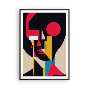 Poster în ramă neagră - Lumea ei interioară - 70x100 cm