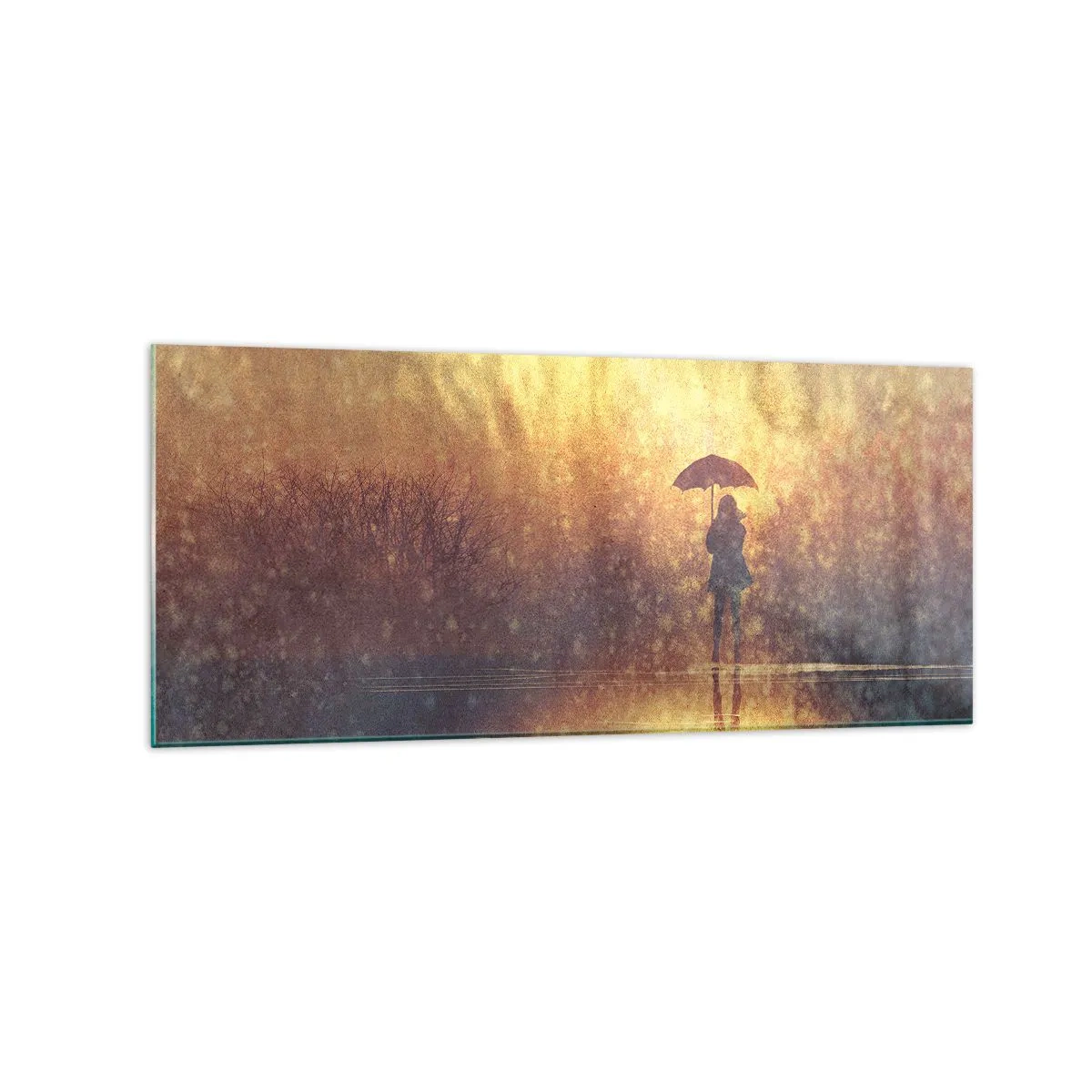 Tablou pe sticlă - Simt că cineva se uită la mine - 120x50 cm