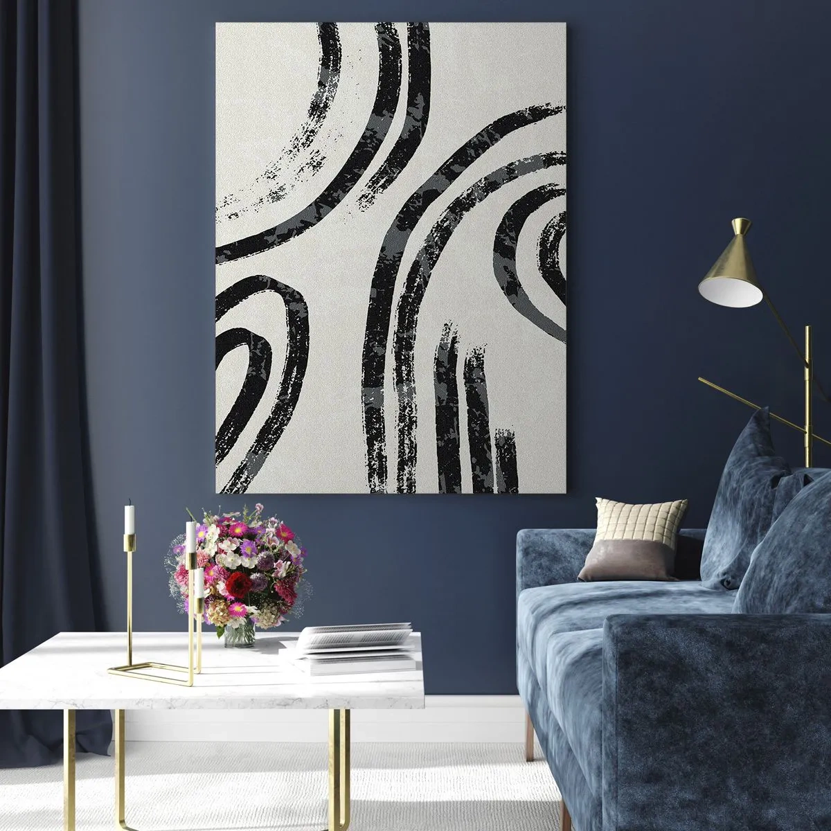 Tablou pe sticlă - Pe jumătate oprit - 50x70 cm