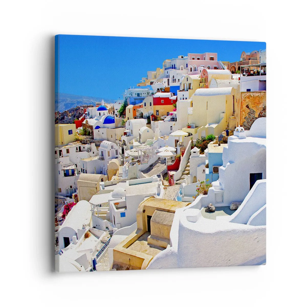 Tablou pe pânză - Visând la o vară grecească - 40x40 cm