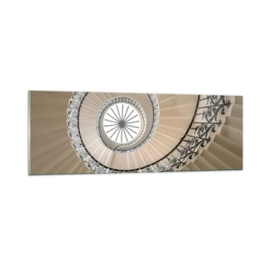 Tablou pe sticlă - În interiorul cochiliei - 90x30 cm