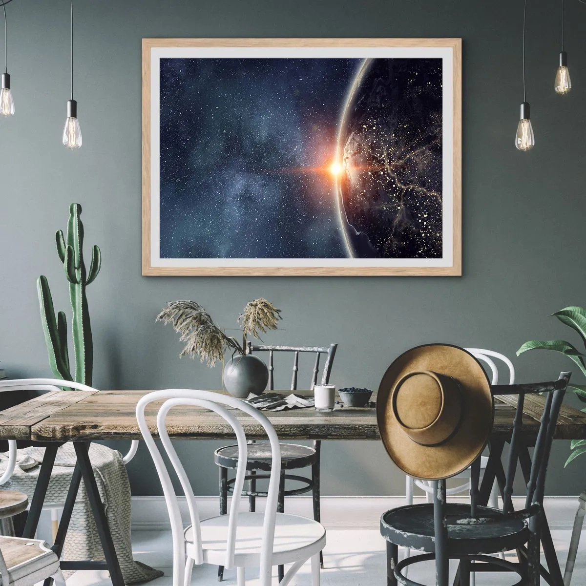 Poster în ramă de stejar deschis - Într-o nouă perspectivă - 40x30 cm