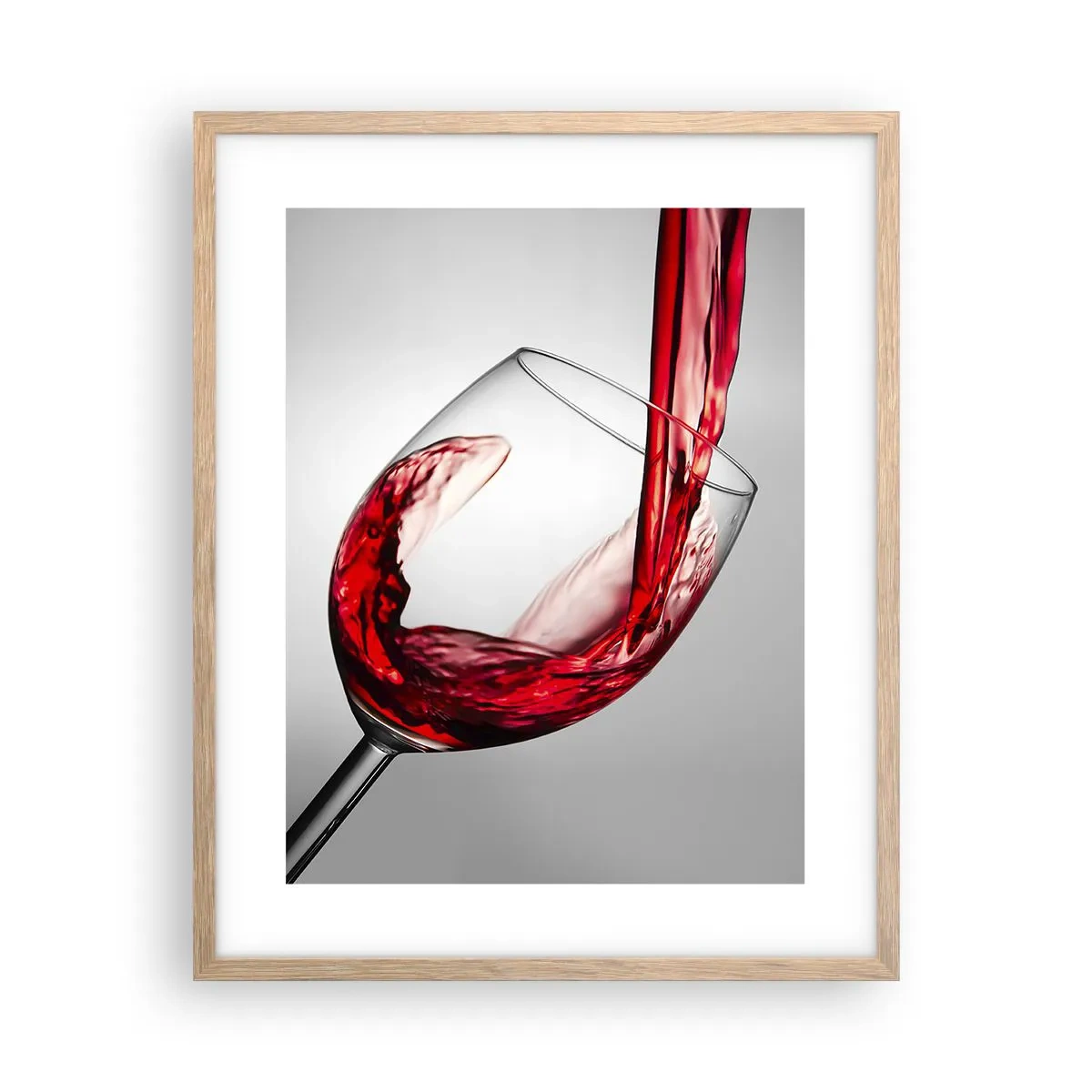 Poster în ramă de stejar deschis - Culoare - mișcare - sunet - 40x50 cm
