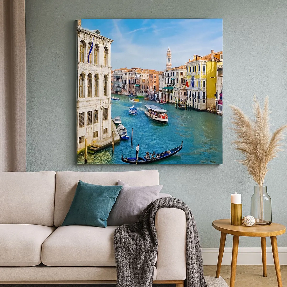 Tablou pe pânză - Traficul unic în lume - 30x30 cm