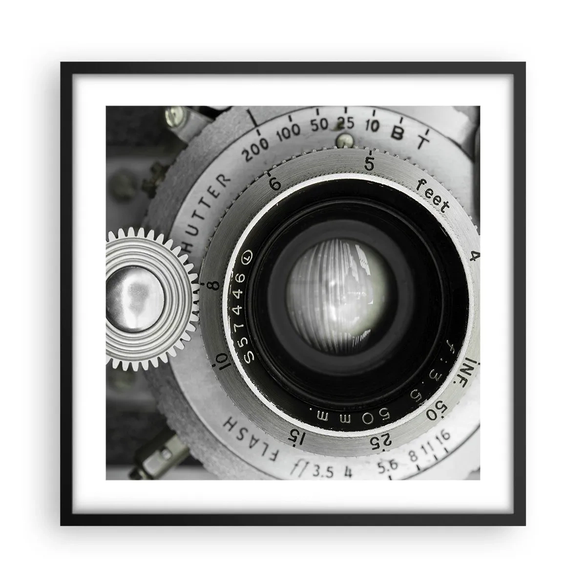 Poster în ramă neagră - Povestea de la Hollywood - 50x50 cm