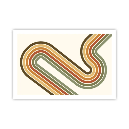 Poster - Cu zigzag până la destinație - 91x61 cm