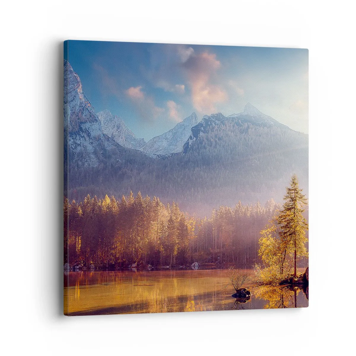 Tablou pe pânză - La munte și la deal - 40x40 cm