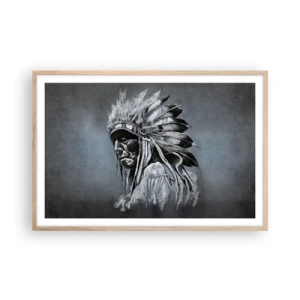 Poster în ramă de stejar deschis - Înapoi la rădăcini - 91x61 cm