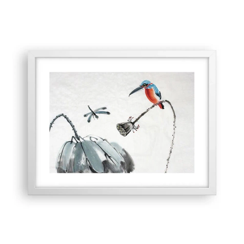 Poster în ramă albă - Viața de pajiște - 40x30 cm