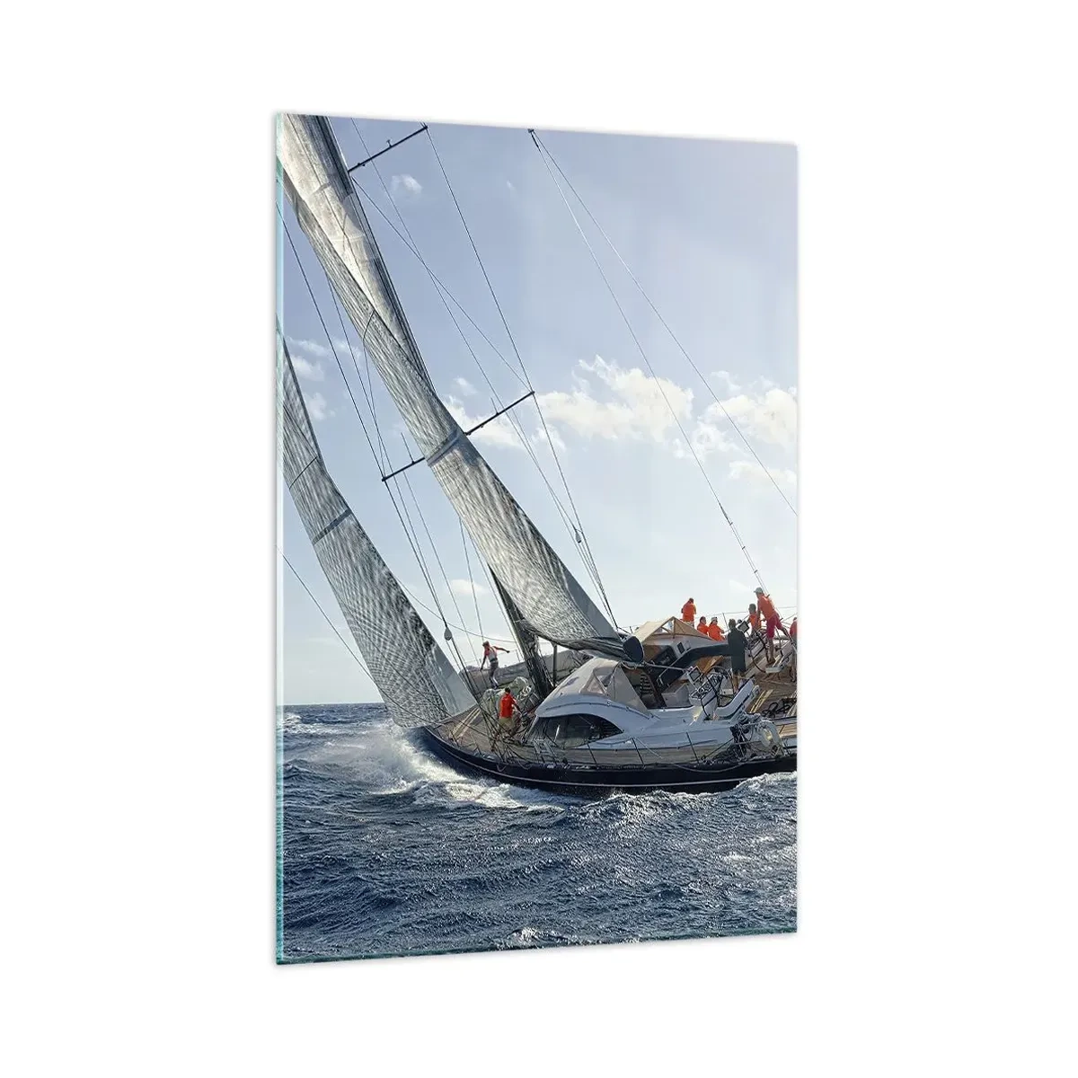 Tablou pe sticlă - Să câștige cel mai bun - 80x120 cm