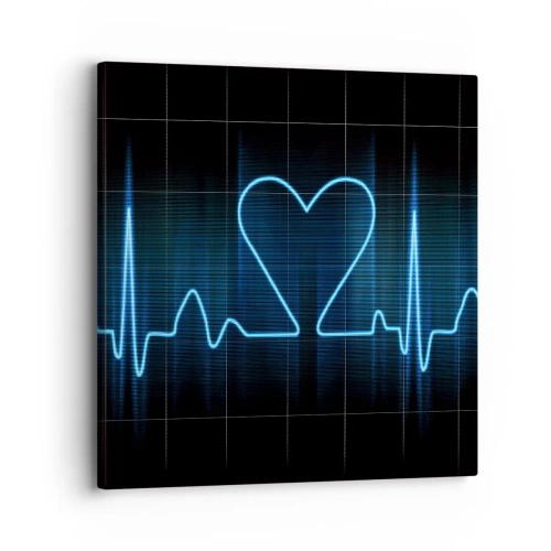 Tablou pe pânză - În ritmul inimii - 30x30 cm