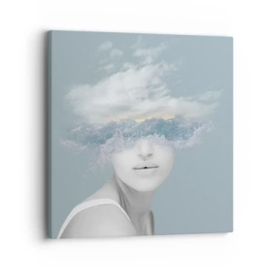 Tablou pe pânză - Cu capul în nori - 30x30 cm