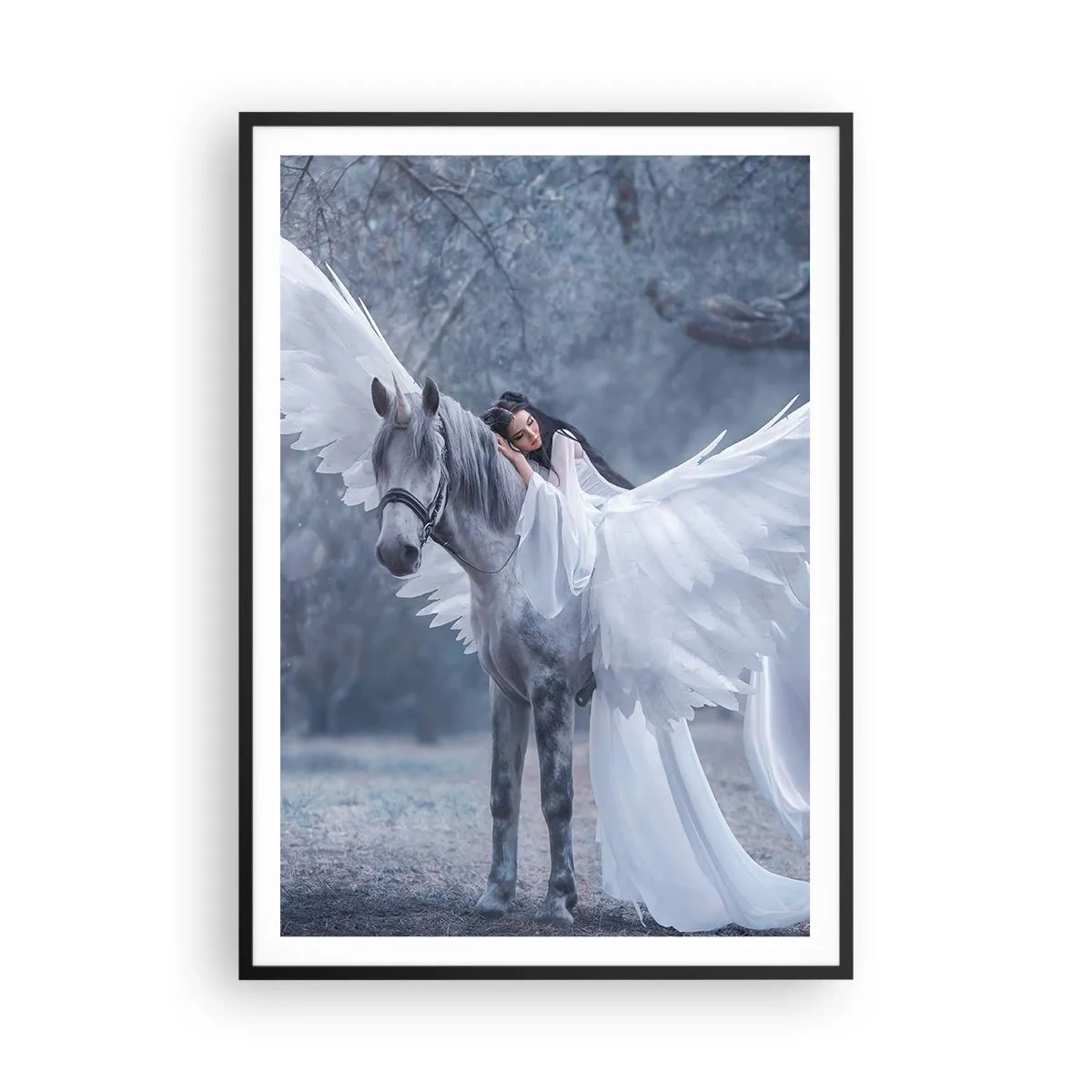 Poster în ramă neagră - Moment inspirat - 70x100 cm