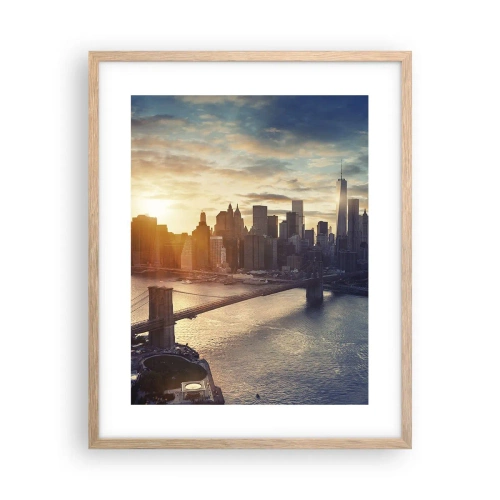 Poster în ramă de stejar deschis - Un monument al culturii occidentale - 40x50 cm