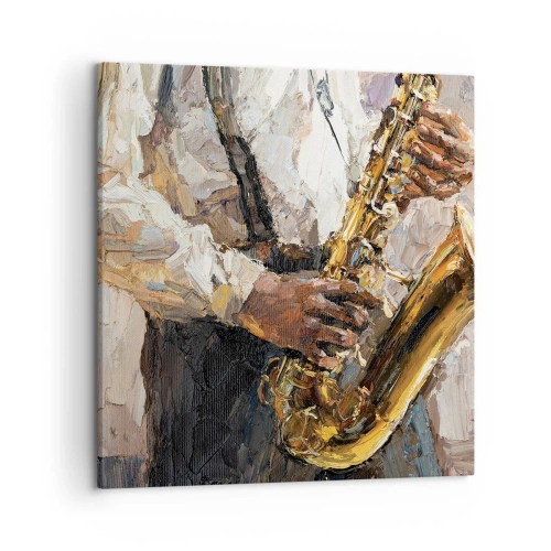 Tablou pe pânză - E timpul pentru a cânta solo - 50x50 cm