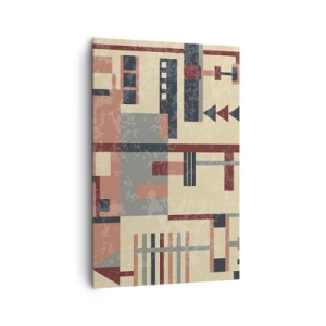 Tablou pe pânză - Combinație de verticale și orizontale - 80x120 cm