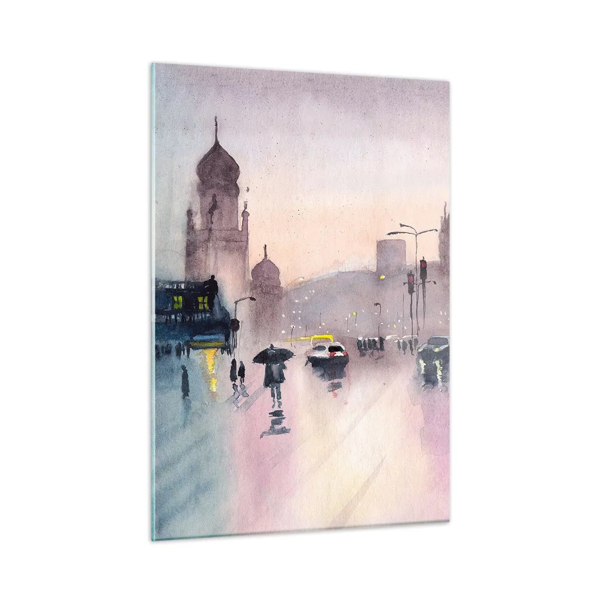 Tablou pe sticlă - Într-o ceață ploioasă - 50x70 cm