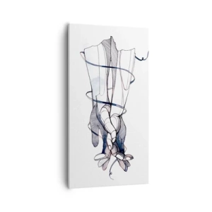 Tablou pe pânză - Un studiu al atingerii - 55x100 cm