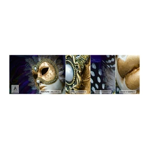Mostră de Tapet Standard Eco - Portret venețian în aur - Capota, Bucată, Veneția - 100x30 cm
