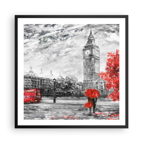 Poster în ramă neagră - O zi excitantă - 60x60 cm