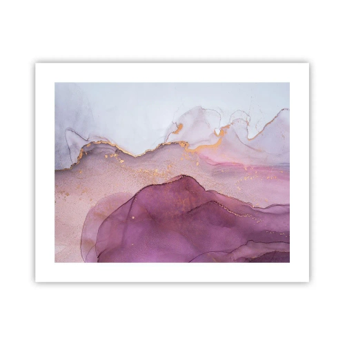 Poster - Valuri de liliac și violet - 50x40 cm