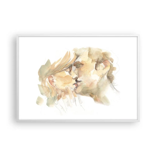 Poster în ramă albă - Jumătatea găsită? - 100x70 cm