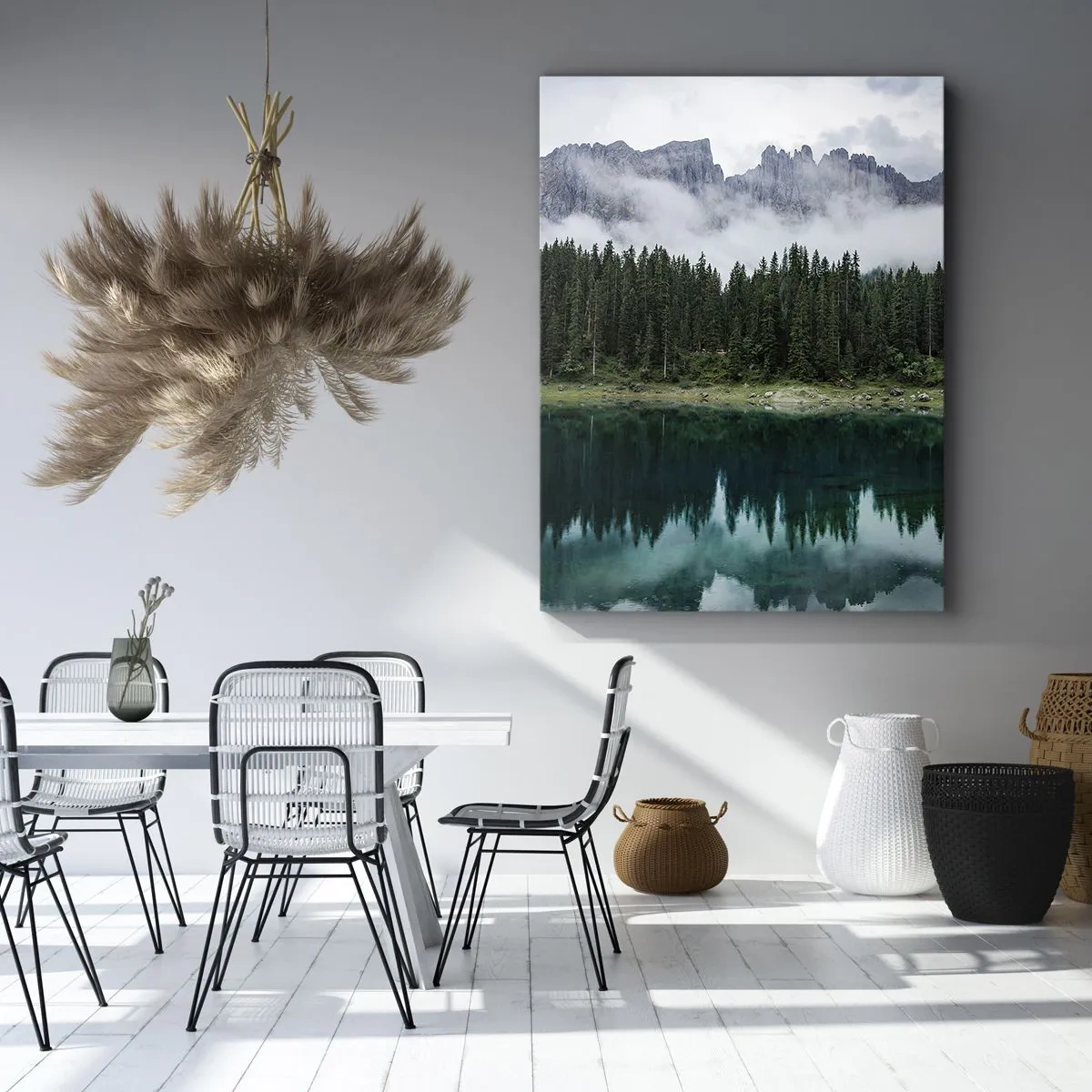Tablou pe pânză - Liniște, liniște, să nu trezim apa care doarme... - 50x70 cm