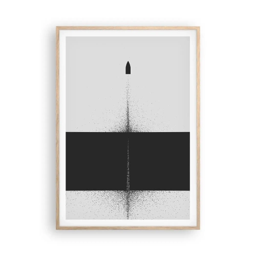 Poster în ramă de stejar deschis - Direct la țintă - 70x100 cm