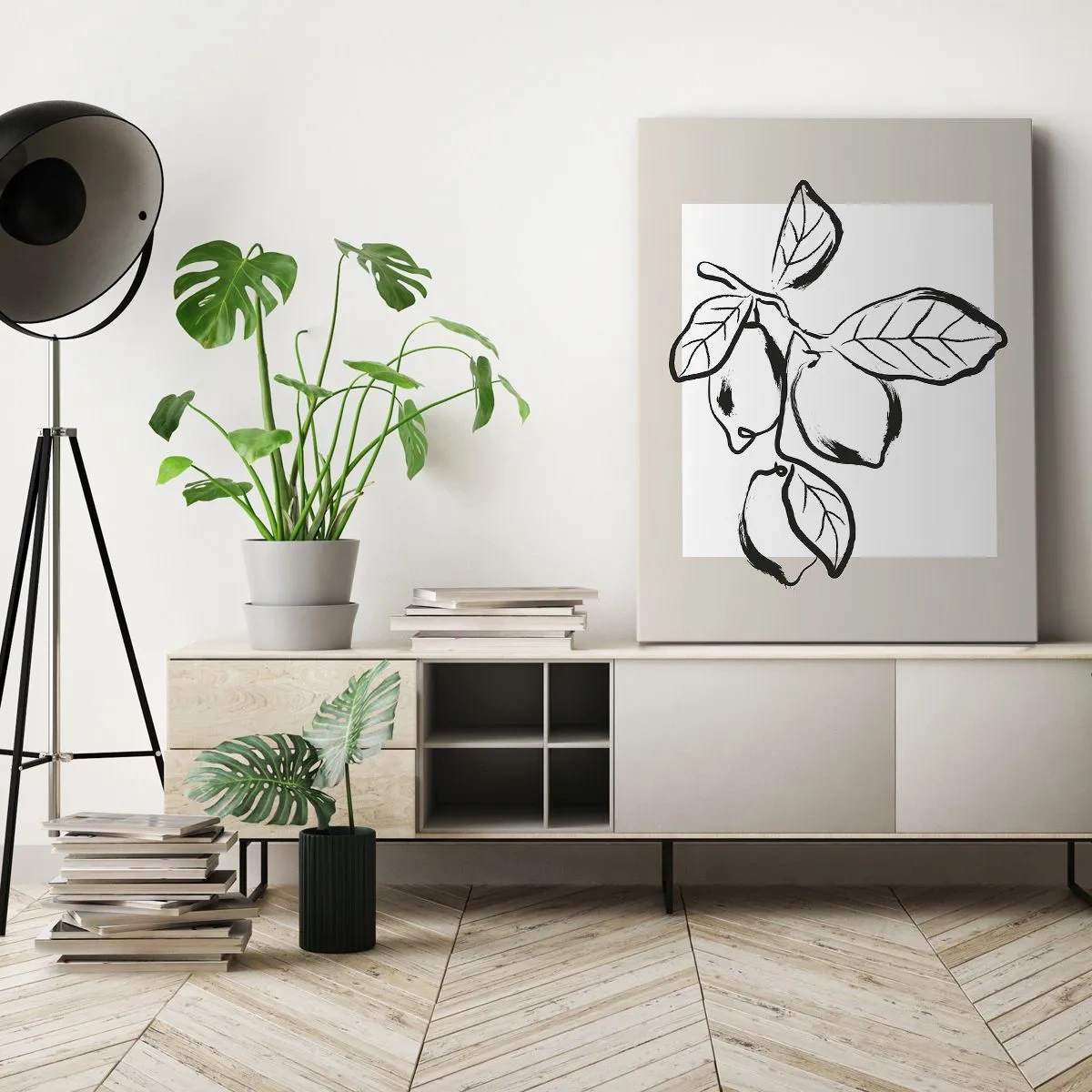 Tablou pe pânză - Unde se coace lămâia... - 55x100 cm