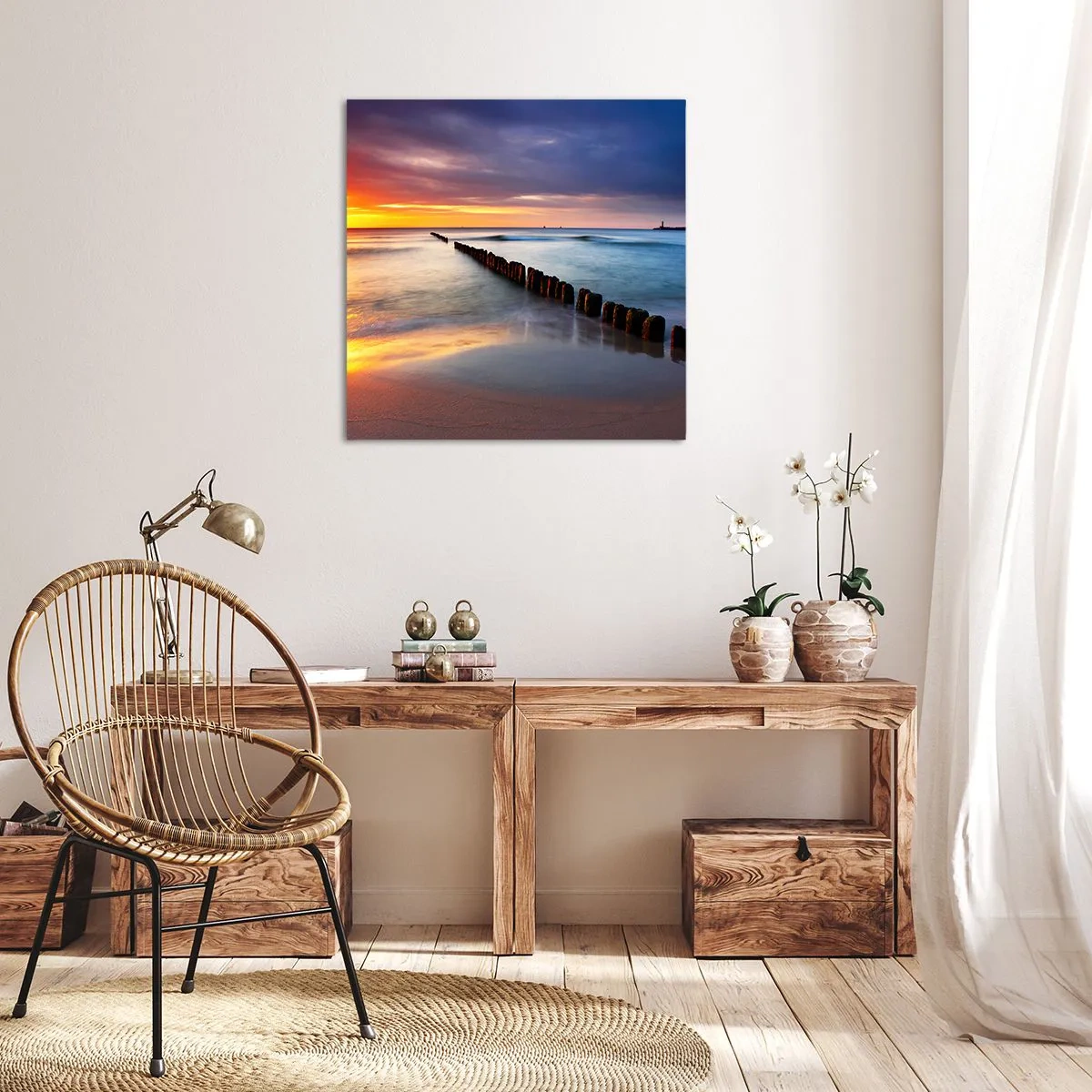 Tablou pe pânză - Ascultă tăcerea - 40x40 cm