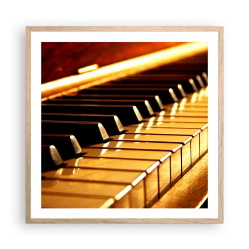 Poster în ramă de stejar deschis - Posibilități nelimitate - 60x60 cm