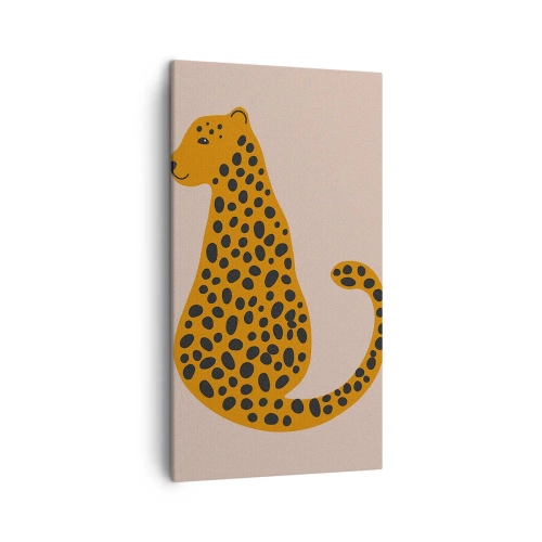 Tablou pe pânză - Modelul leopard este tot timpul la modă - 45x80 cm