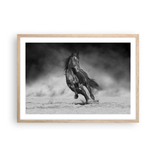 Poster în ramă de stejar deschis - Dorința emirului - 70x50 cm