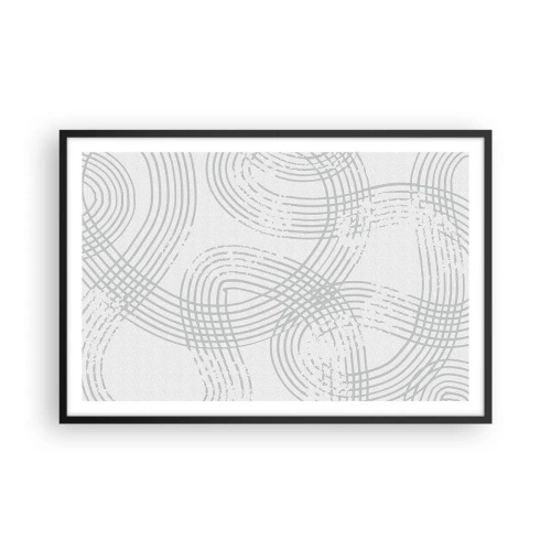 Poster în ramă neagră - Nu există o cale ușoară - 91x61 cm