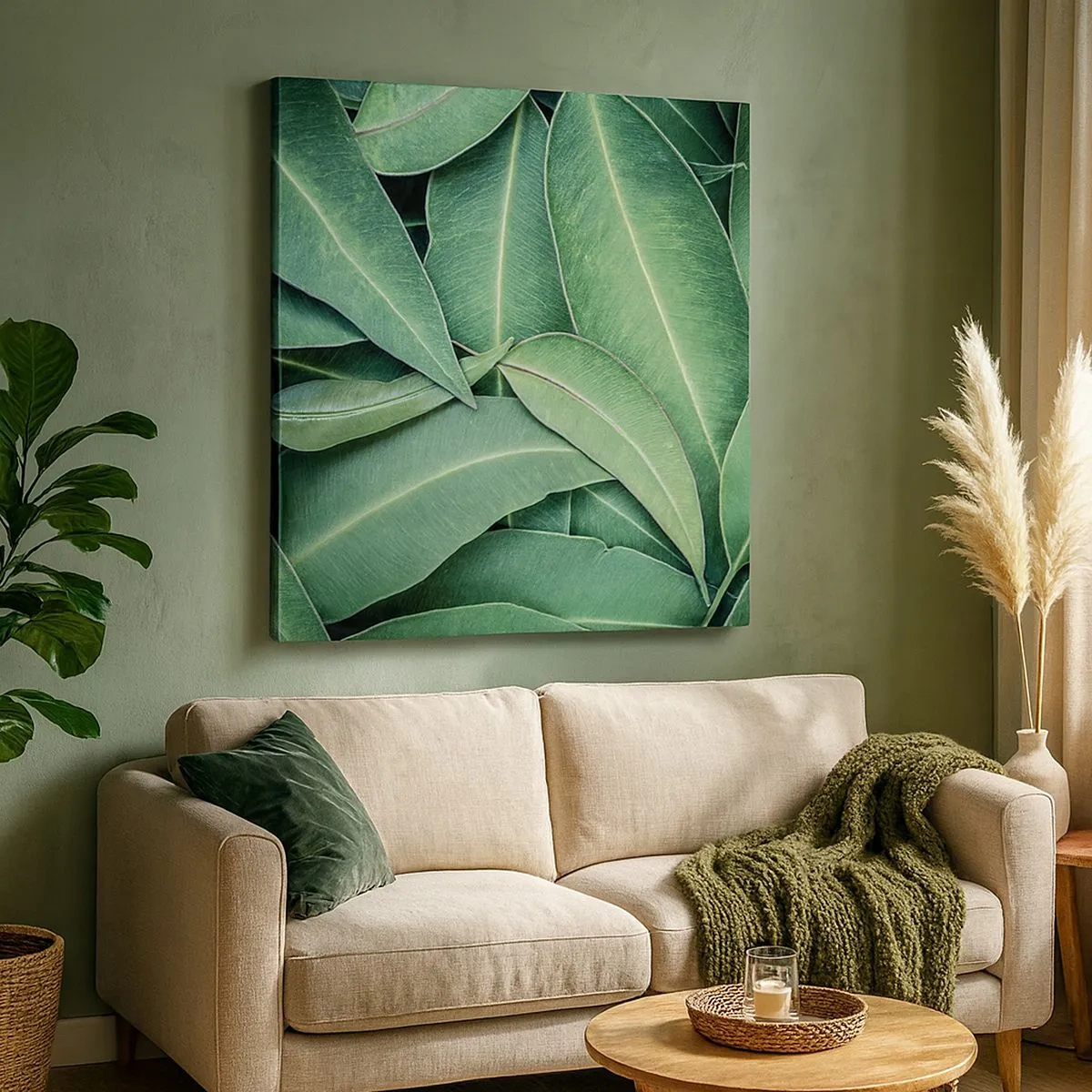 Tablou pe pânză - Suculente și proaspete - 30x30 cm