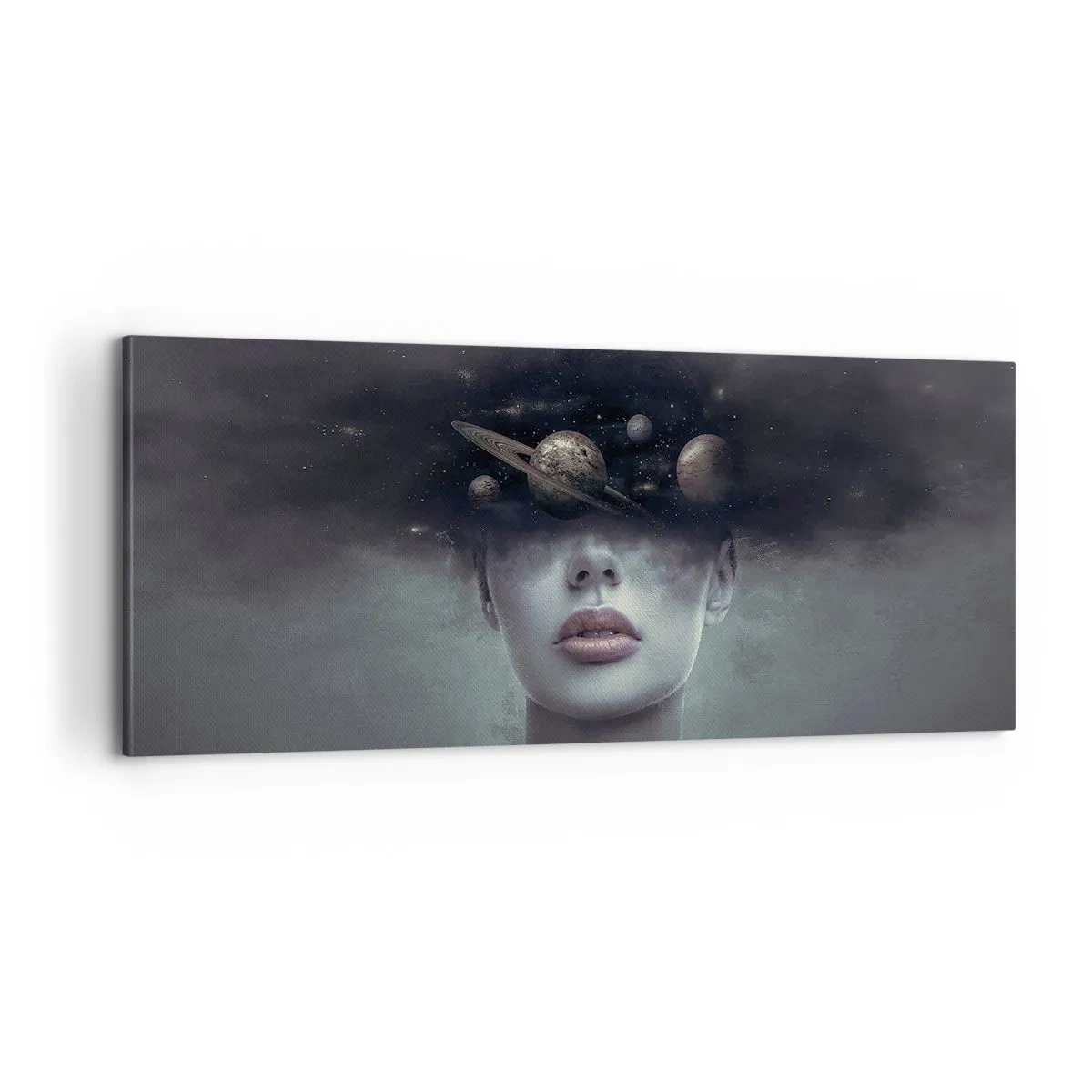 Tablou pe pânză - Și planetele o iau razna... - 100x40 cm
