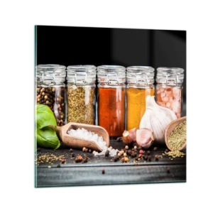 Tablou pe sticlă - Pentru a da un gust vieții - 30x30 cm