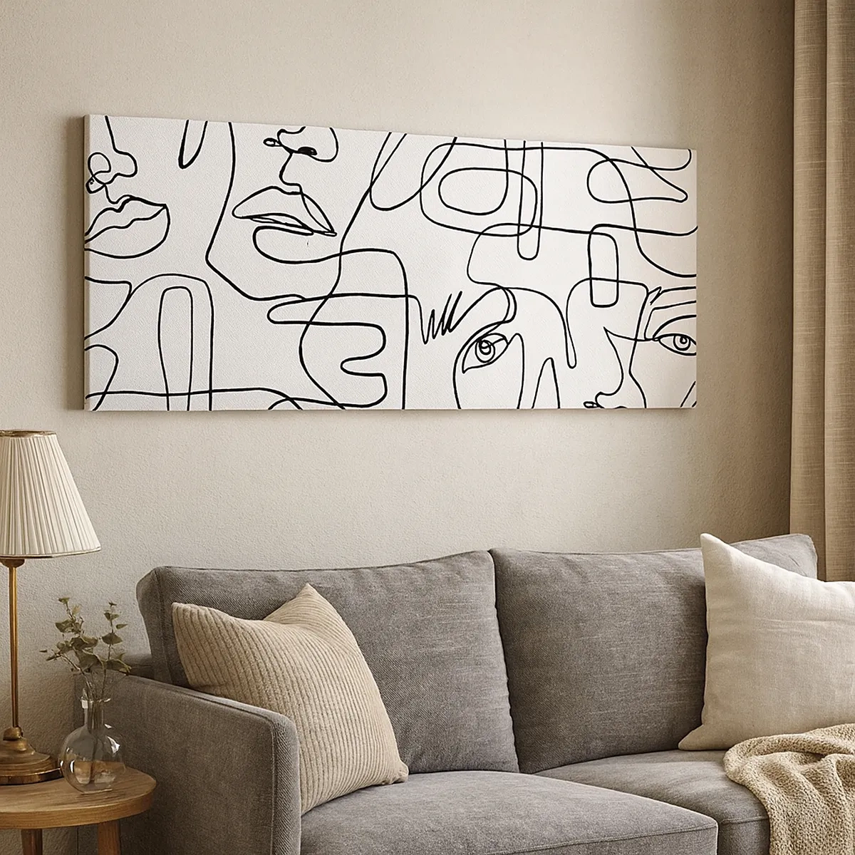 Tablou pe pânză - Într-o încurcătură de emoții - 30x30 cm