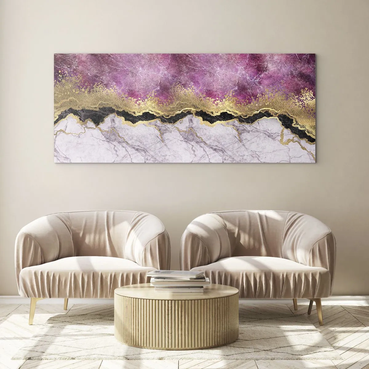 Tablou pe sticlă - La graniță - 140x50 cm