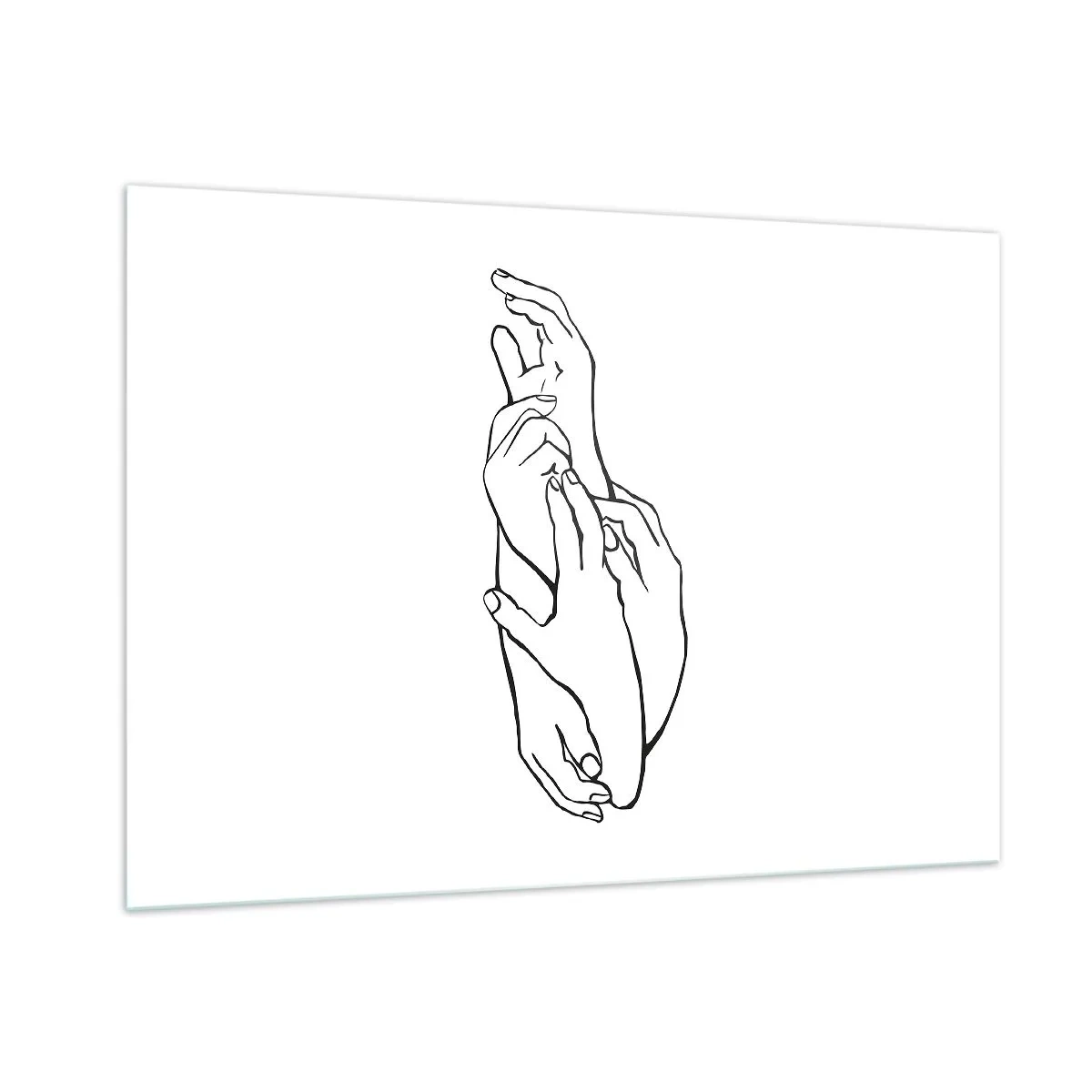 Tablou pe sticlă - Atingere bună - 100x70 cm