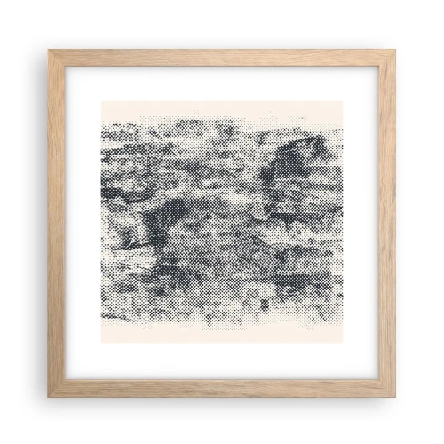 Poster în ramă de stejar deschis - Compoziție cețoasă - 30x30 cm