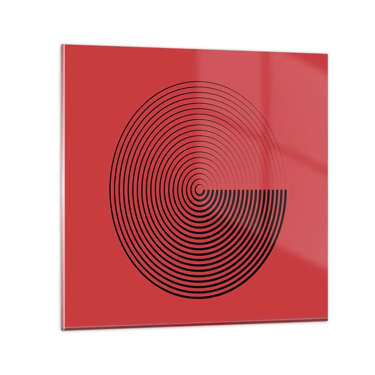 Tablou pe sticlă - Mișcare circulară - 60x60 cm