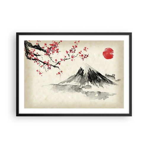 Poster în ramă neagră - Îndrăgostește-te de Japonia - 70x50 cm