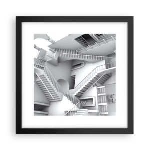 Poster în ramă neagră - Paradoxurile spațiului - 30x30 cm