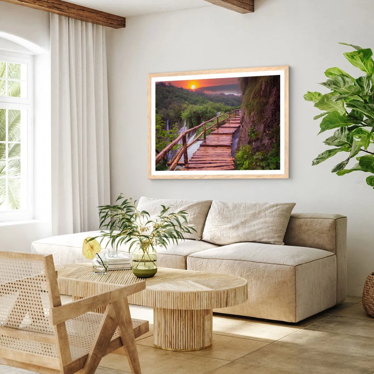 Poster în ramă de stejar deschis - Frumusețe de necrezut - 70x50 cm