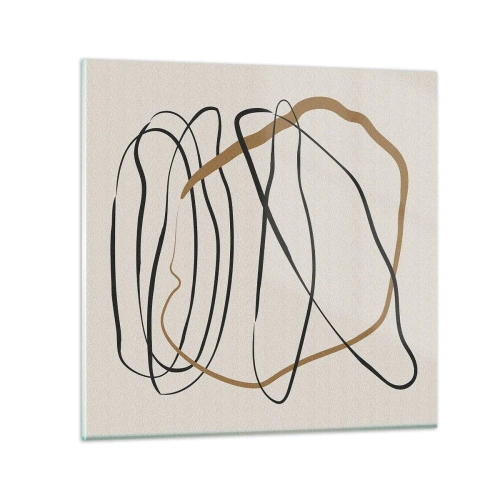 Tablou pe sticlă - Compoziție - Dans posesiv - 30x30 cm