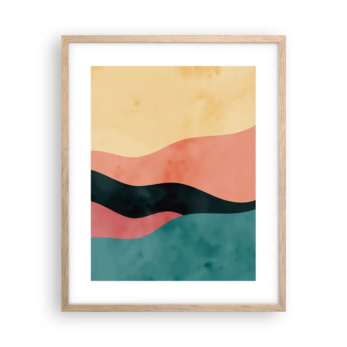 Poster în ramă de stejar deschis - Neconformitate compatibilă - 40x50 cm