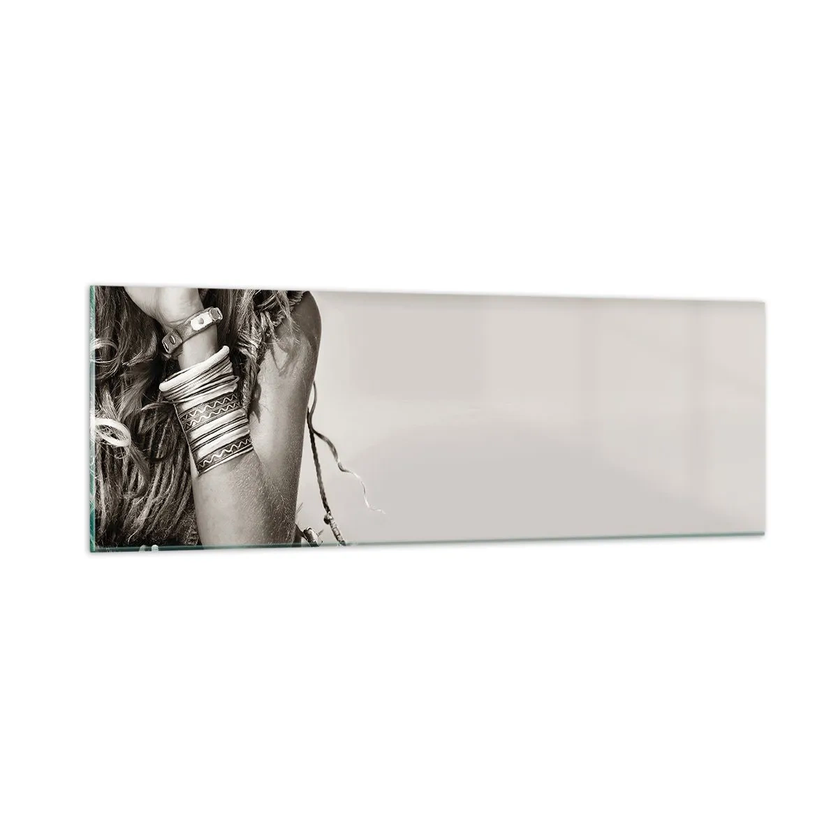 Tablou pe sticlă - Ca o fată - 90x30 cm